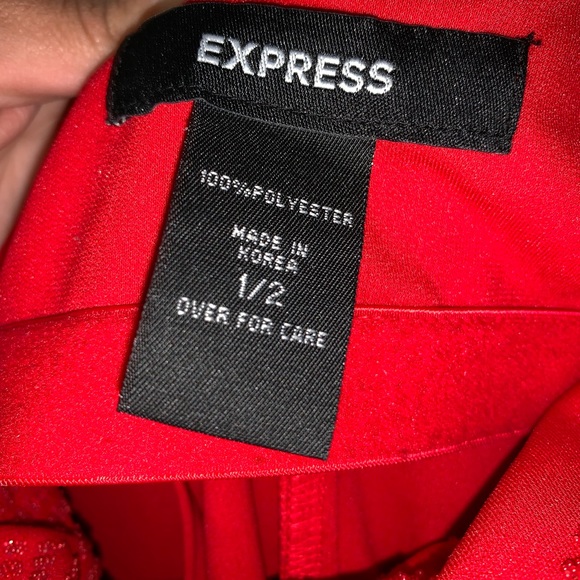 Red Strapless Dress - Picture 2 of 2